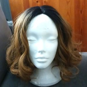Lace Front Wig, Dark Brown and Reddish Brown